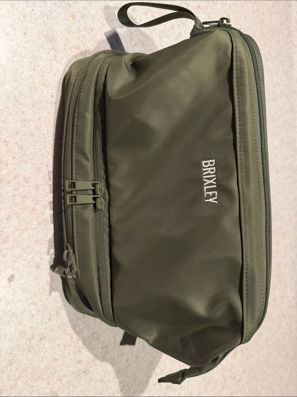 Olive Green Men’s Travel Toiletry Bag